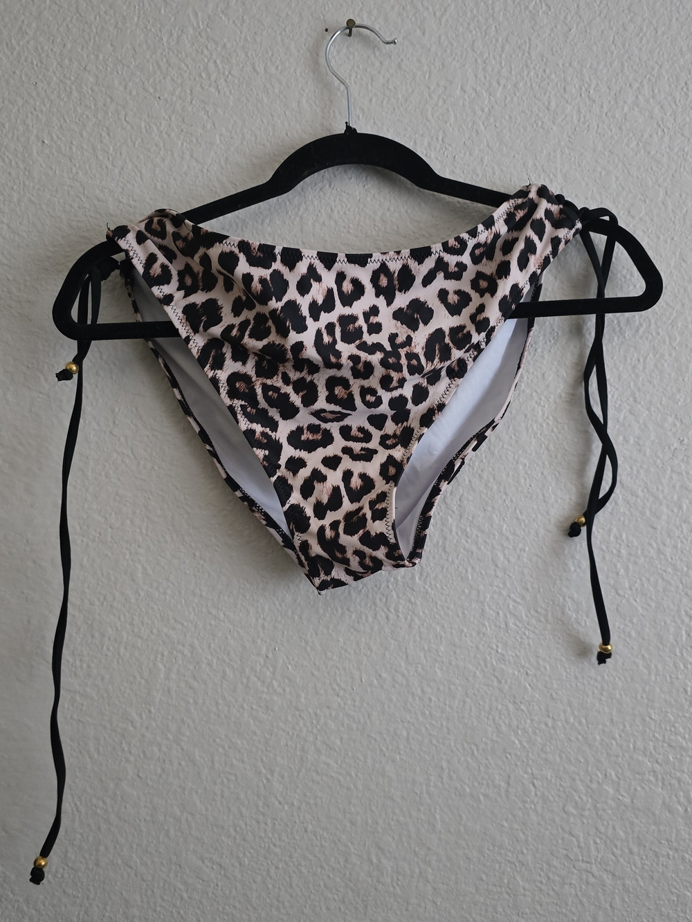 Leopard Print Side-Tie Bikini Bottoms